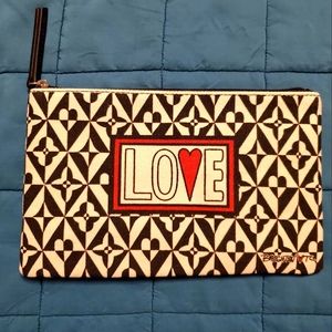 Brighton canvas love clutch